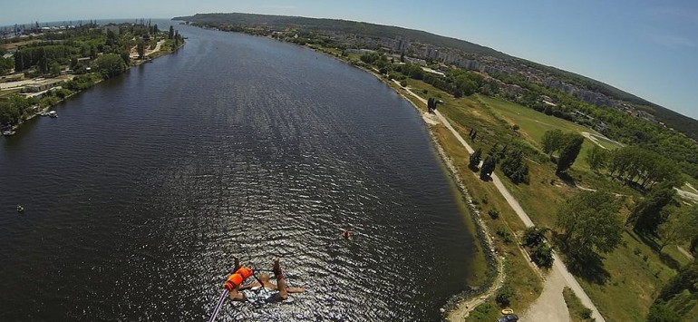 Hot-air balloon trip above Rousse