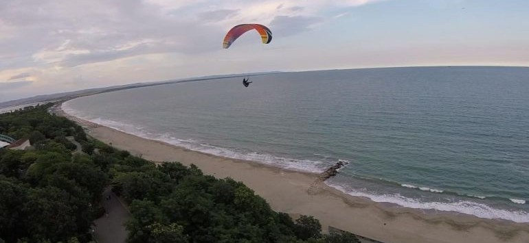 Paragliding over Varna